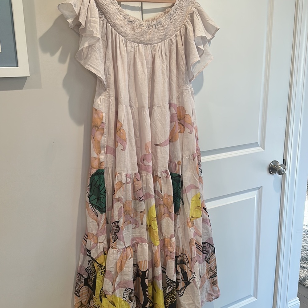 🎉HP🎉 NWT L / MAEVE TIERED OFF-THE-SHOULDER DRESS - Picture 6 of 7